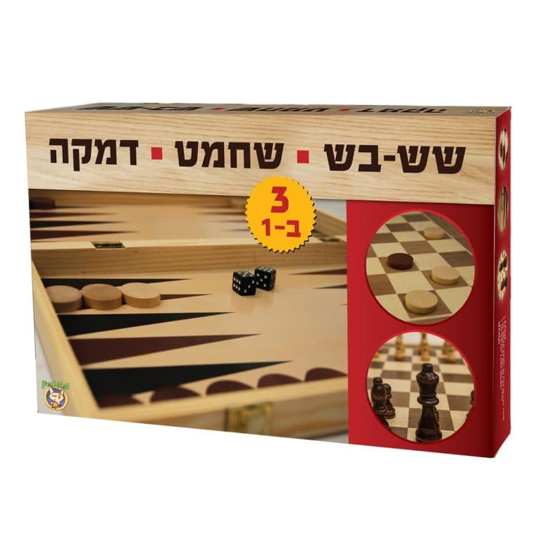 ערכת שחמט, שש בש ודמקה באחד