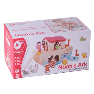 התיבה של נוח מעץ צעצוע לילדים
